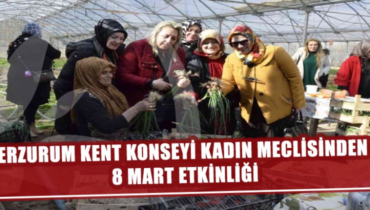 ERZURUM KENT KONSEYİ KADIN MECLİSİNDEN 8 MART ETKİNLİĞİ