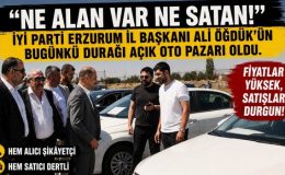 Açık oto pazarını gezen Öğdük: Ne alan var ne satan!
