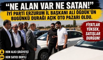 Açık oto pazarını gezen Öğdük: Ne alan var ne satan!