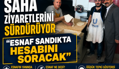İYİ Parti İl Başkanı Ali Öğdük saha ziyaretlerini sürdürüyor: “Esnaf sandıkta hesabını soracak”