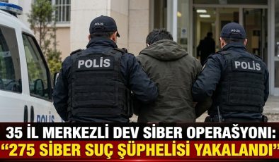Siber suç operasyonu: 275 şüpheli yakalandı
