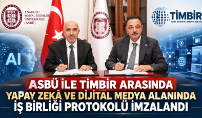 ASBÜ ile TİMBİR arasında ‘Yapay Zekâ ve Dijital Medya’ alanında iş birliği protokolü imzalandı