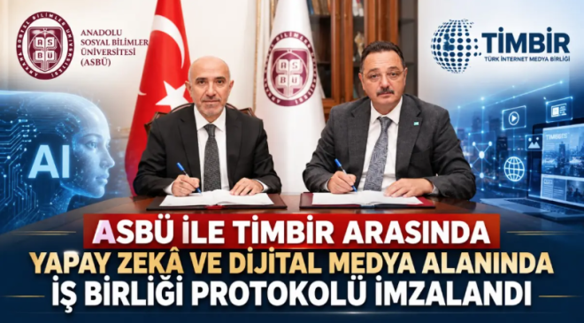 ASBÜ ile TİMBİR arasında ‘Yapay Zekâ ve Dijital Medya’ alanında iş birliği protokolü imzalandı